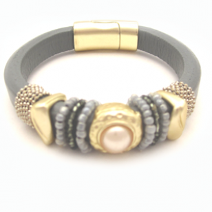 Lederen-armband-grijs-Boho